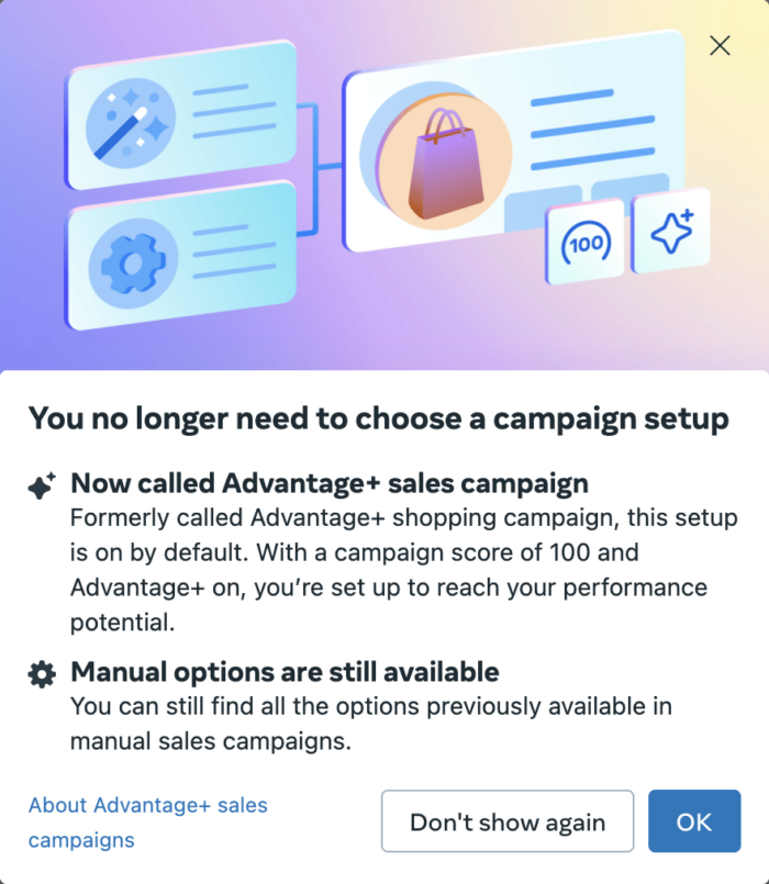 Advantage+ Sales
